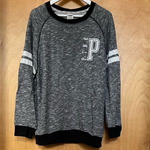 PINK Victoria’s Secret, crew neck sweatshirt, light weight , grey